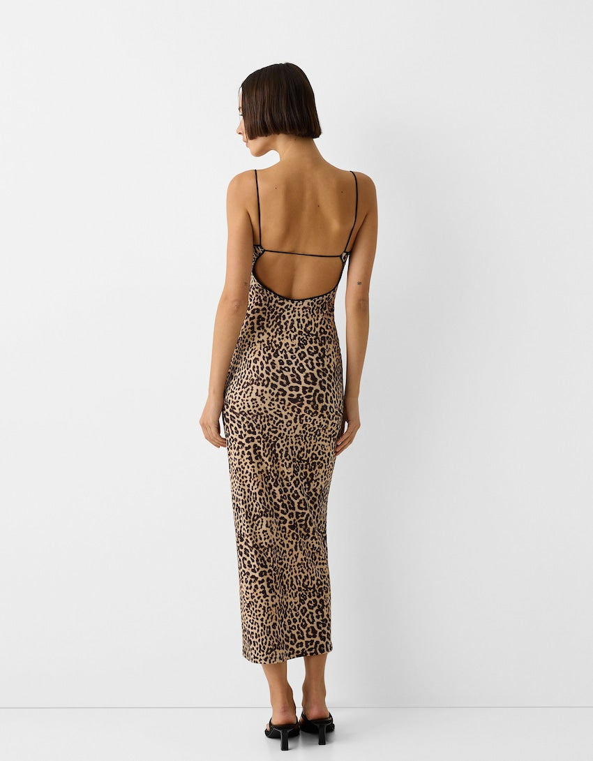 Selena | Leopard Slip Dress