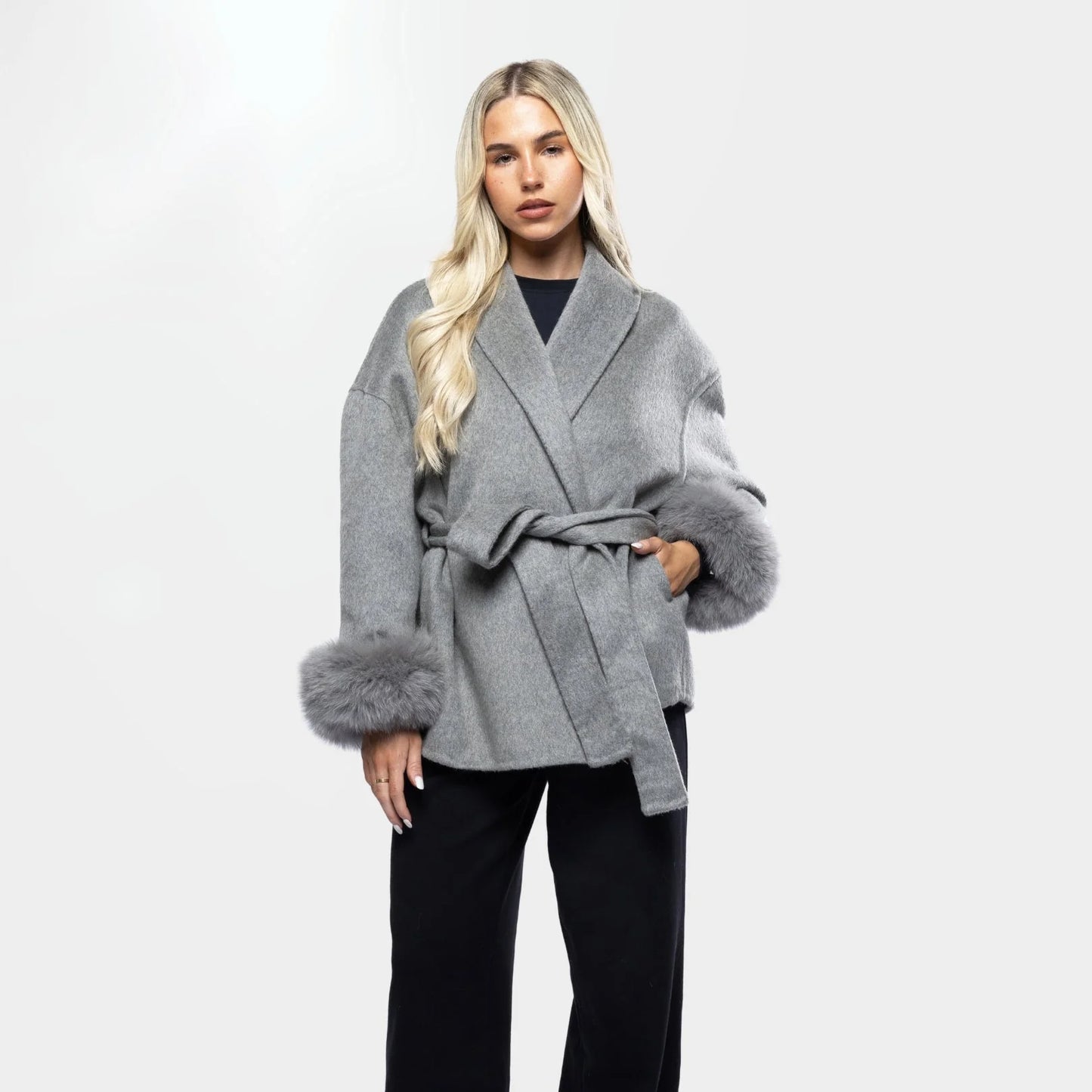 Velluto | Wool Coat Grey