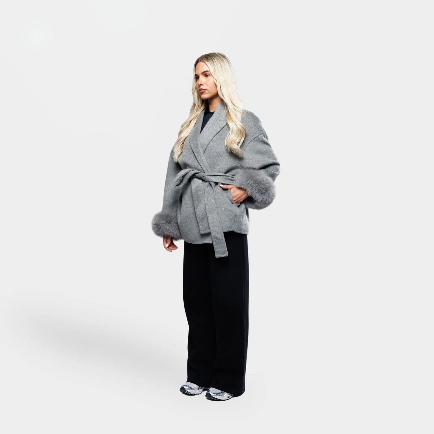 Velluto | Wool Coat Grey