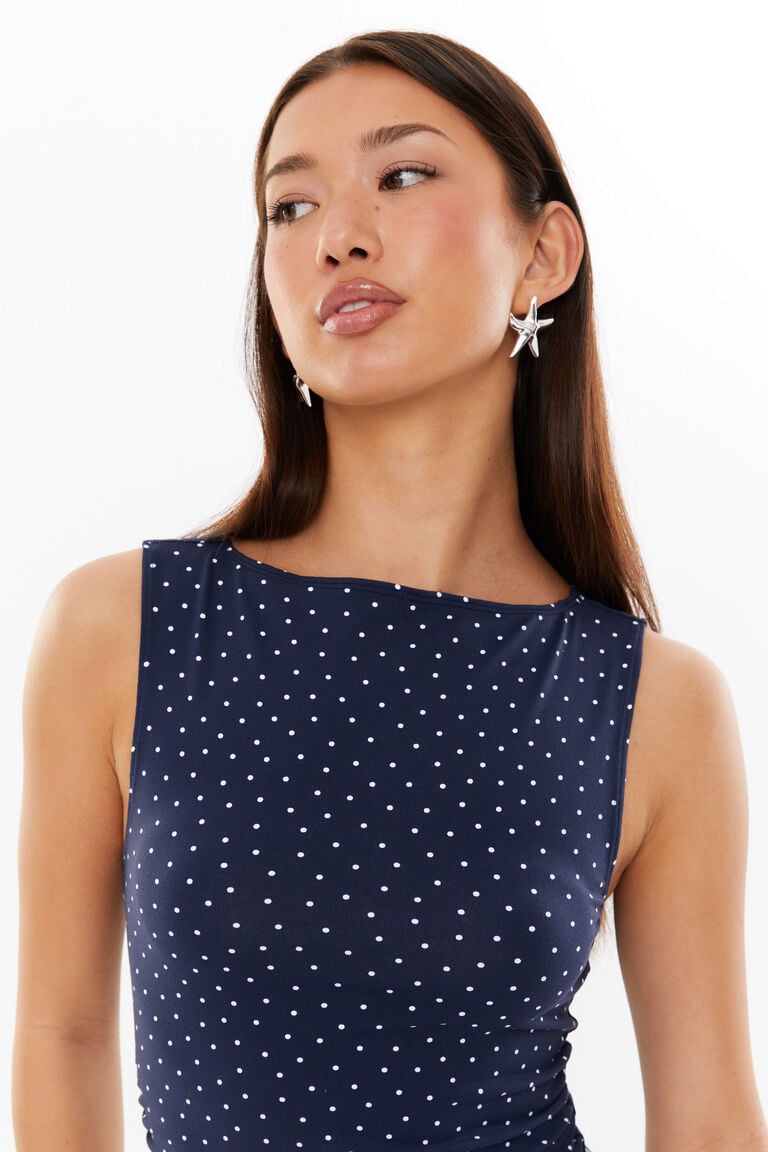 Nerina | Spotted Mini Dress