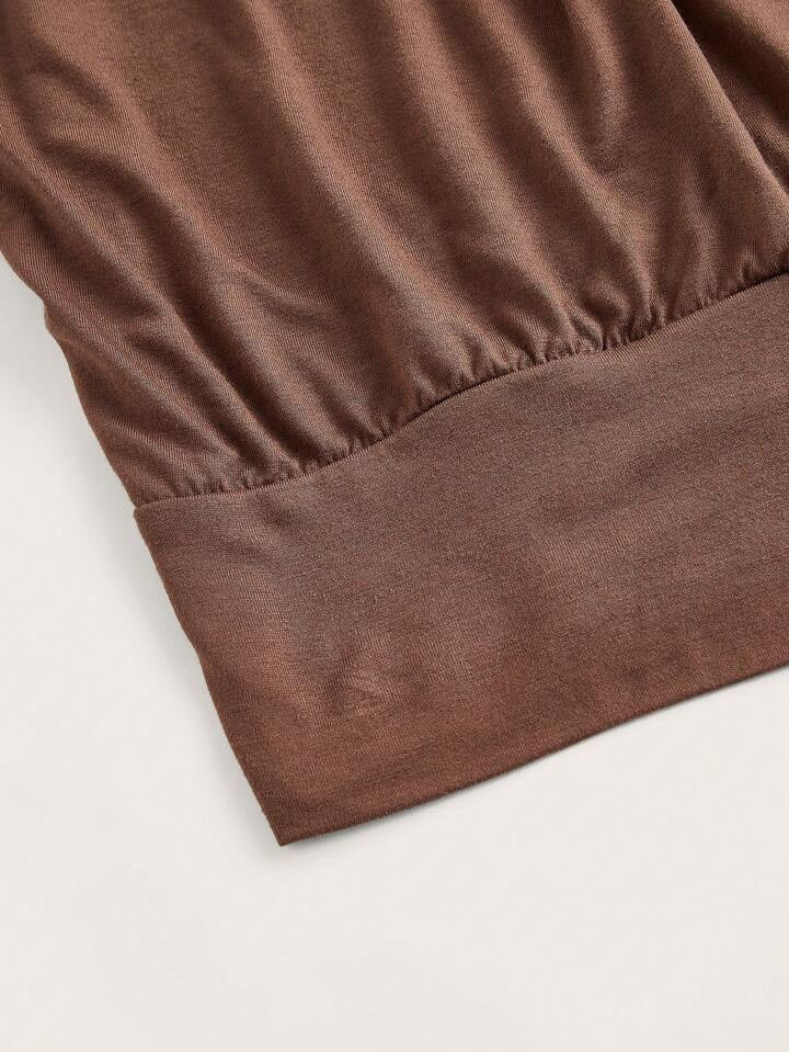 Marrone | Halter Dress
