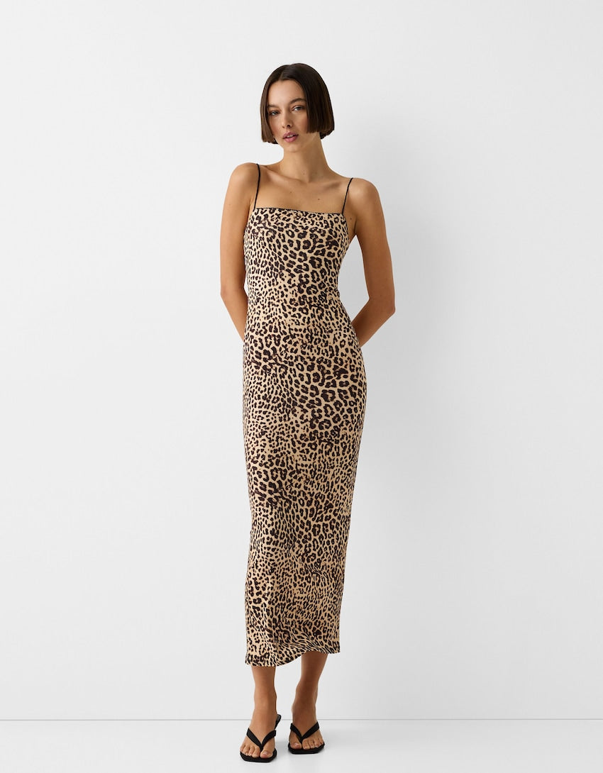 Selena | Leopard Slip Dress