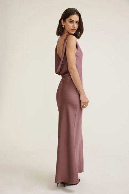 Aperta | Satin Maxi Dress