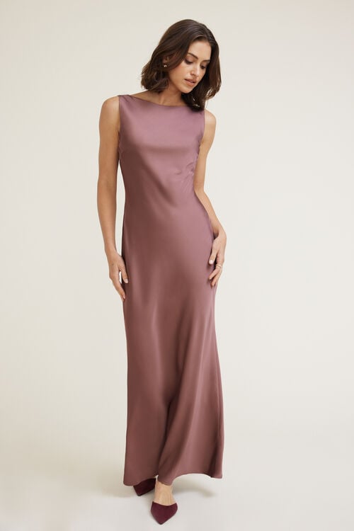 Aperta | Satin Maxi Dress