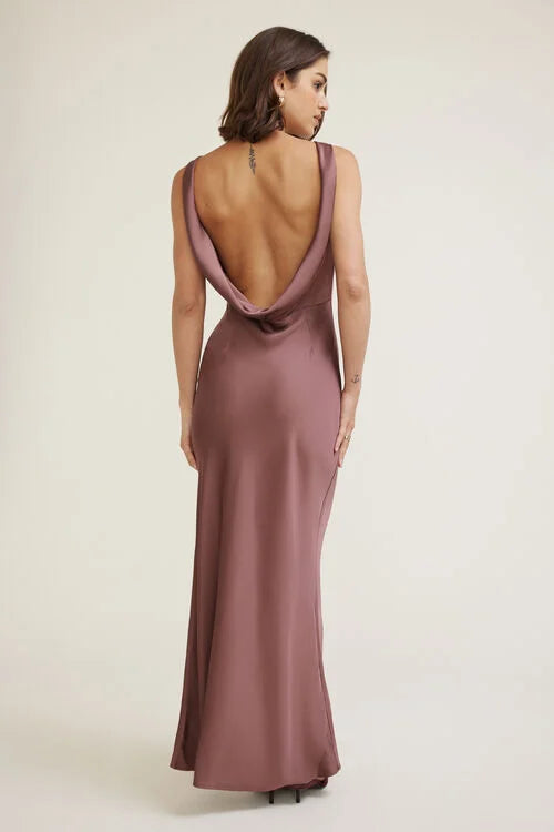 Aperta | Satin Maxi Dress