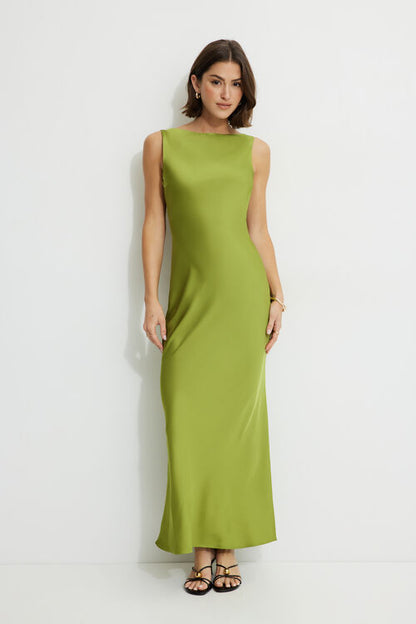 Aperta | Satin Maxi Dress