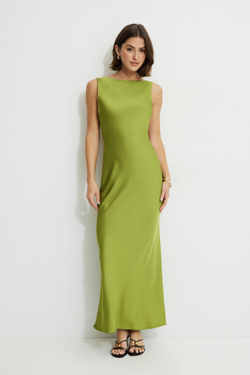 Aperta | Satin Maxi Dress