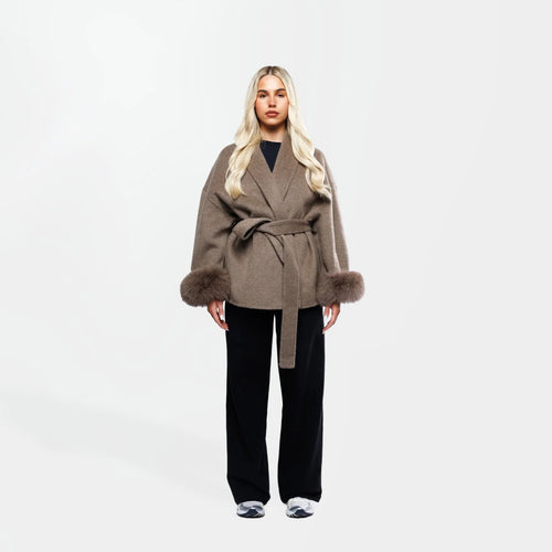 Velluto | Wool Coat Brown