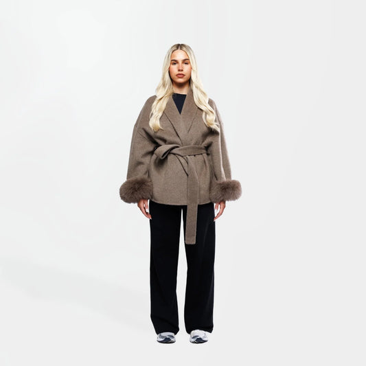 Velluto | Wool Coat Brown