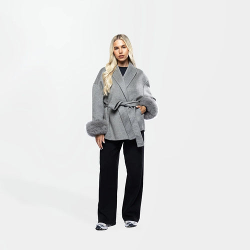 Velluto | Wool Coat Grey