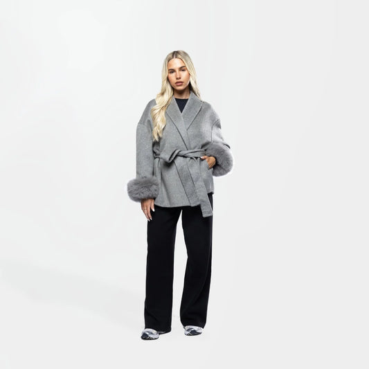 Velluto | Wool Coat Grey