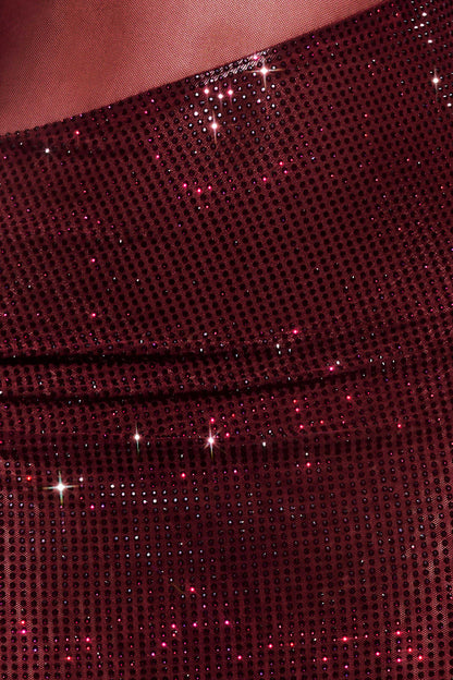 Diamante | Mesh Maxi Dress