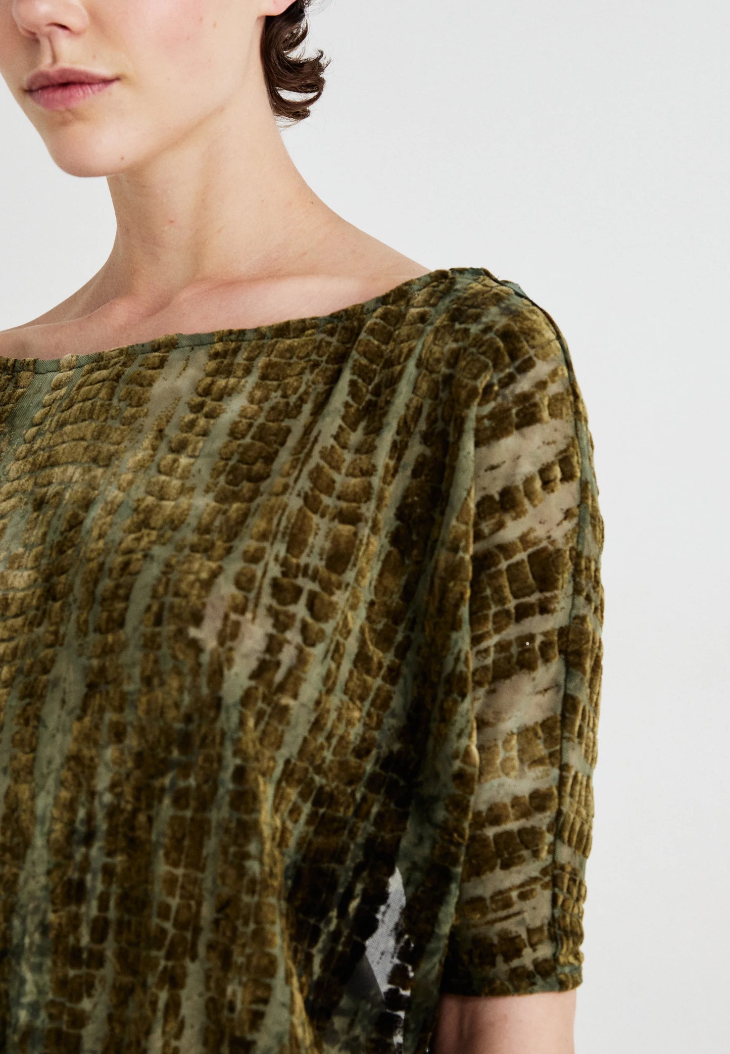 Serpente | Devore Mini Dress