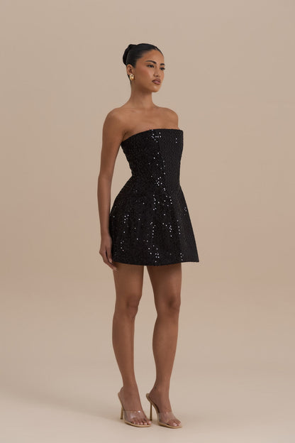 Lucida Nero | Mini Dress