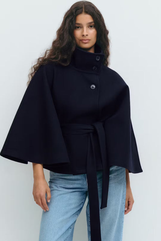 Mantello | Cape Jacket Blue