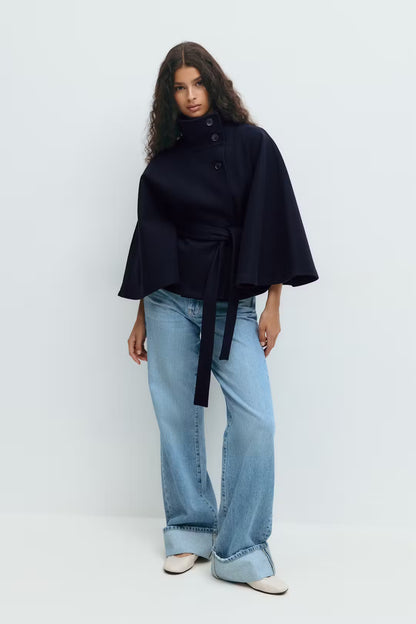 Mantello | Cape Jacket Blue