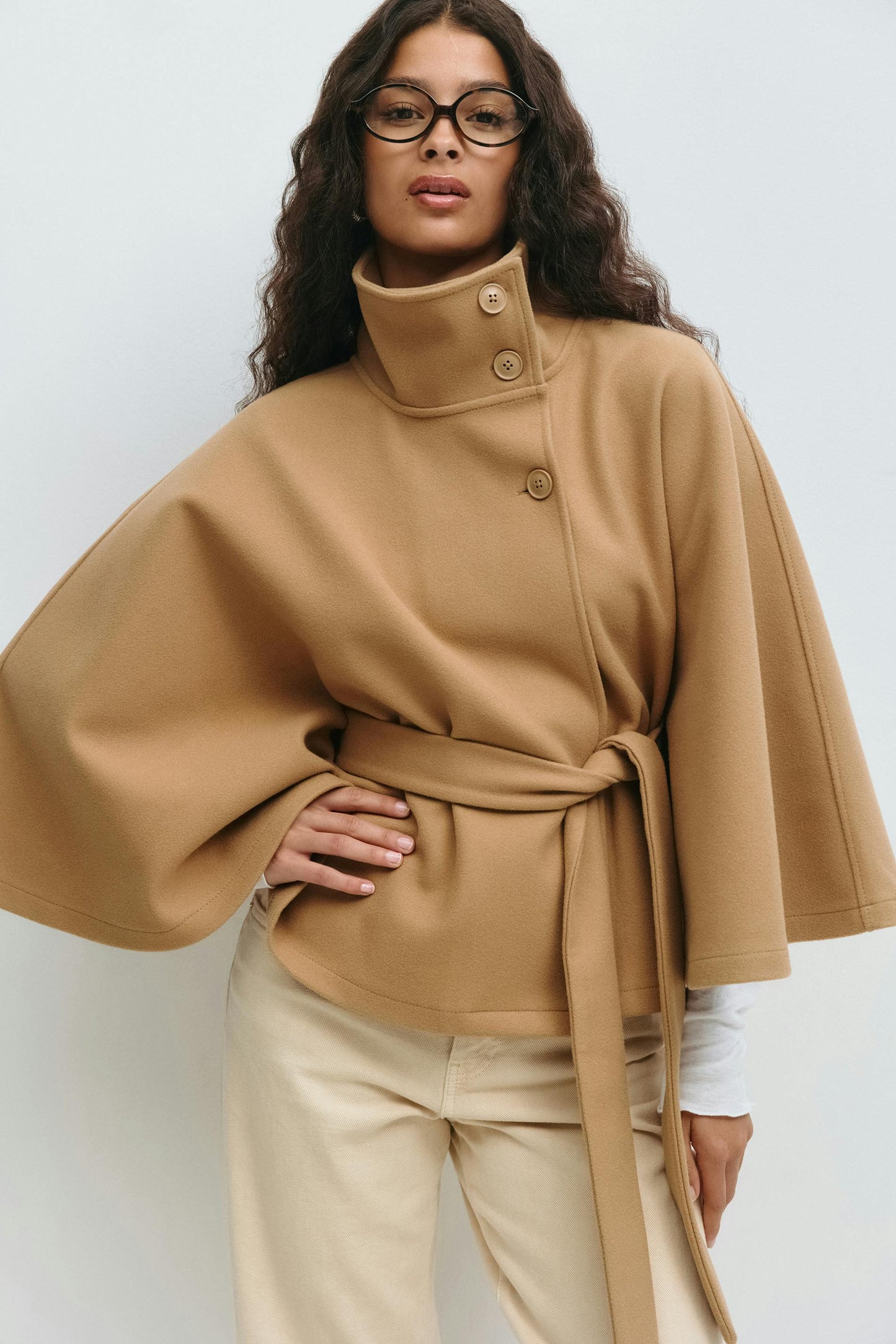 Mantello | Cape Jacket Camel