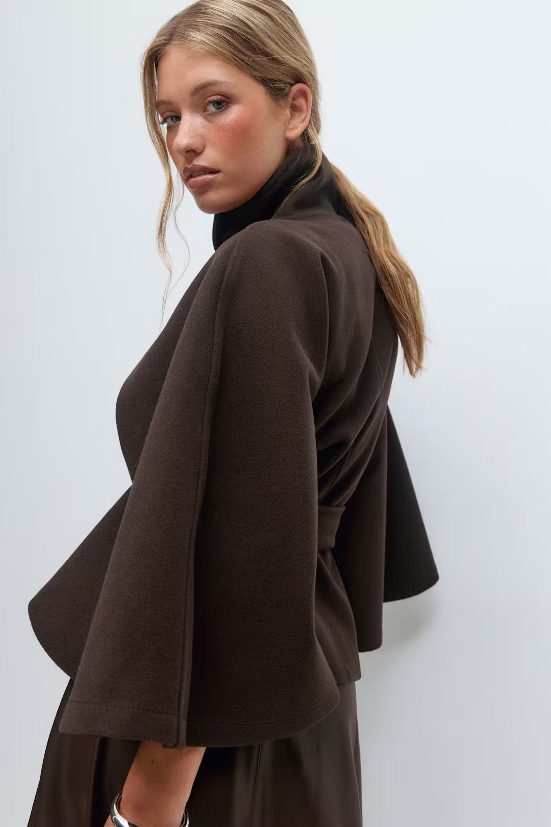 Mantello | Cape Jacket Brown