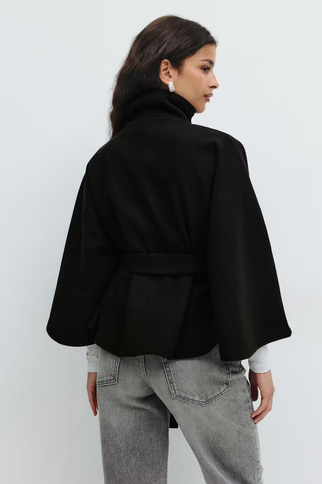 Mantello | Cape Jacket Black