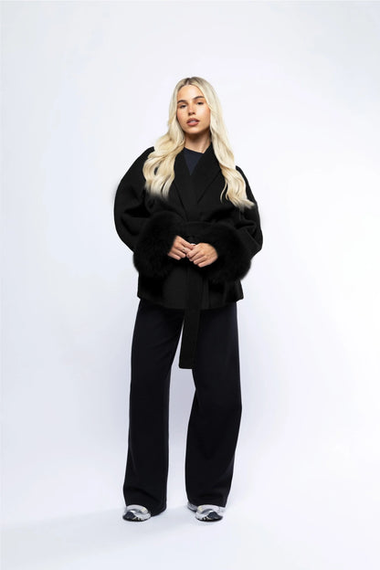 Velluto | Wool Coat Black