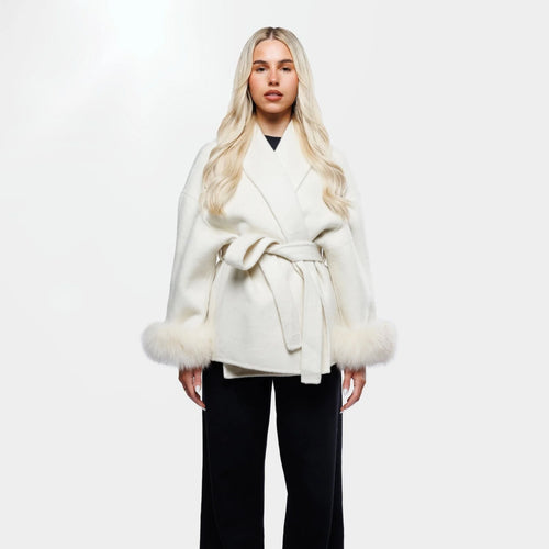 Velluto | Wool Coat White