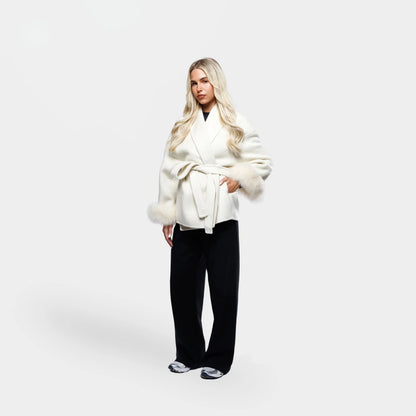 Velluto | Wool Coat White