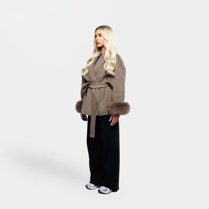 Velluto | Wool Coat Brown