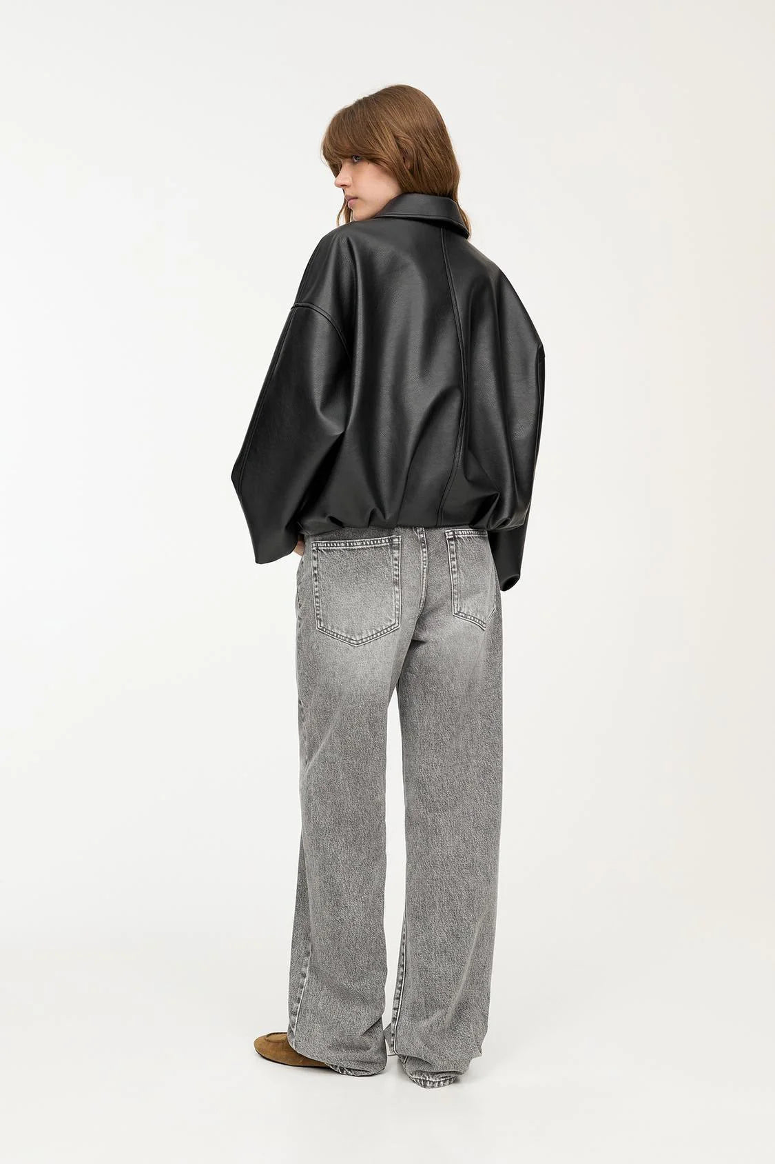 Moro | Belted Leather Bomberjack