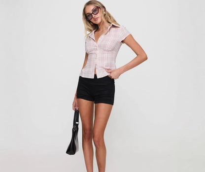 Quadri Vintage | Retro Blouse
