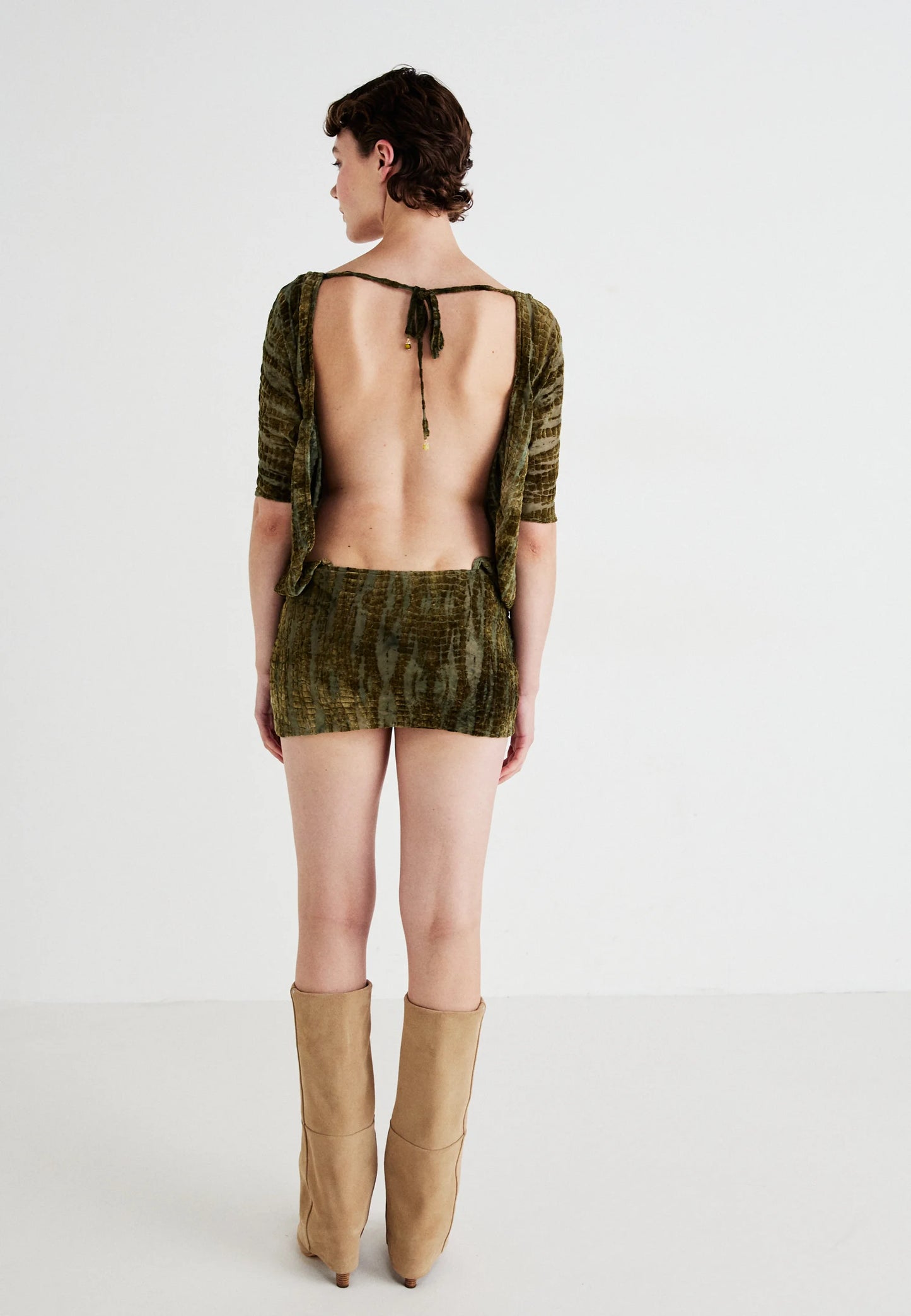 Serpente | Devore Mini Dress