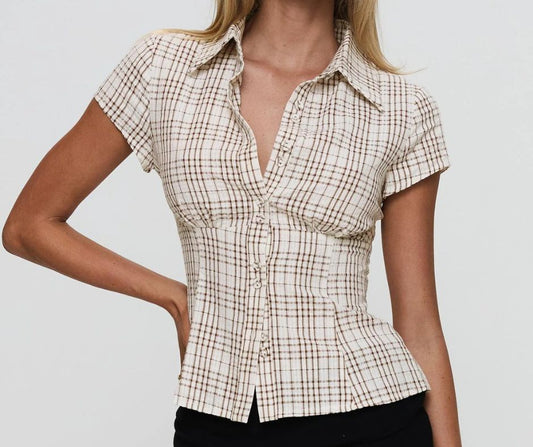 Quadri Vintage | Retro Blouse