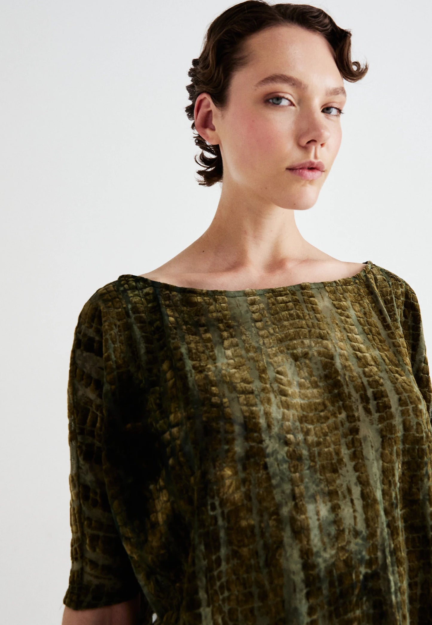 Serpente | Devore Mini Dress