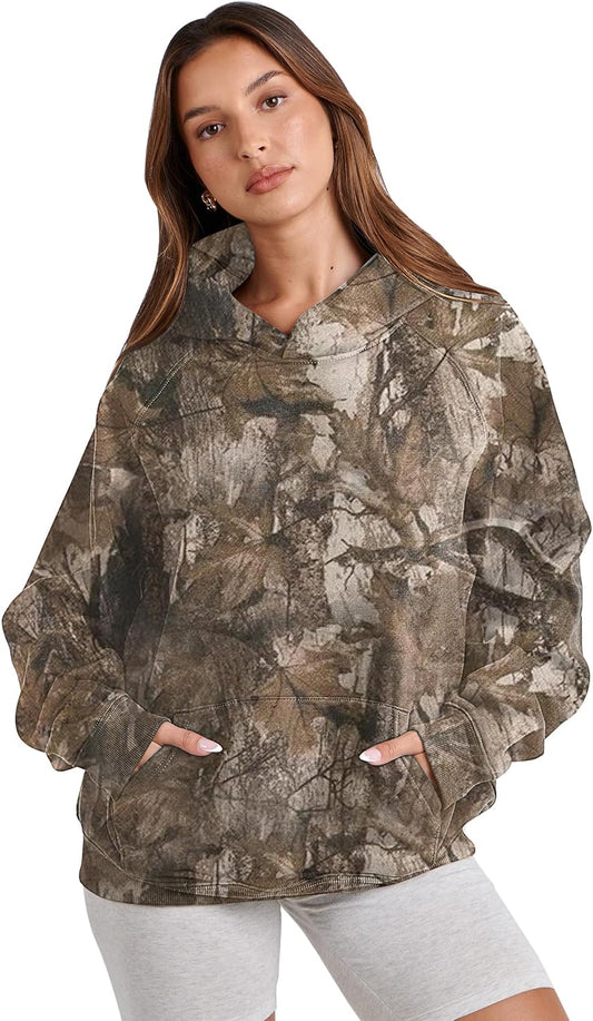 Foglia | Camo Hoodie