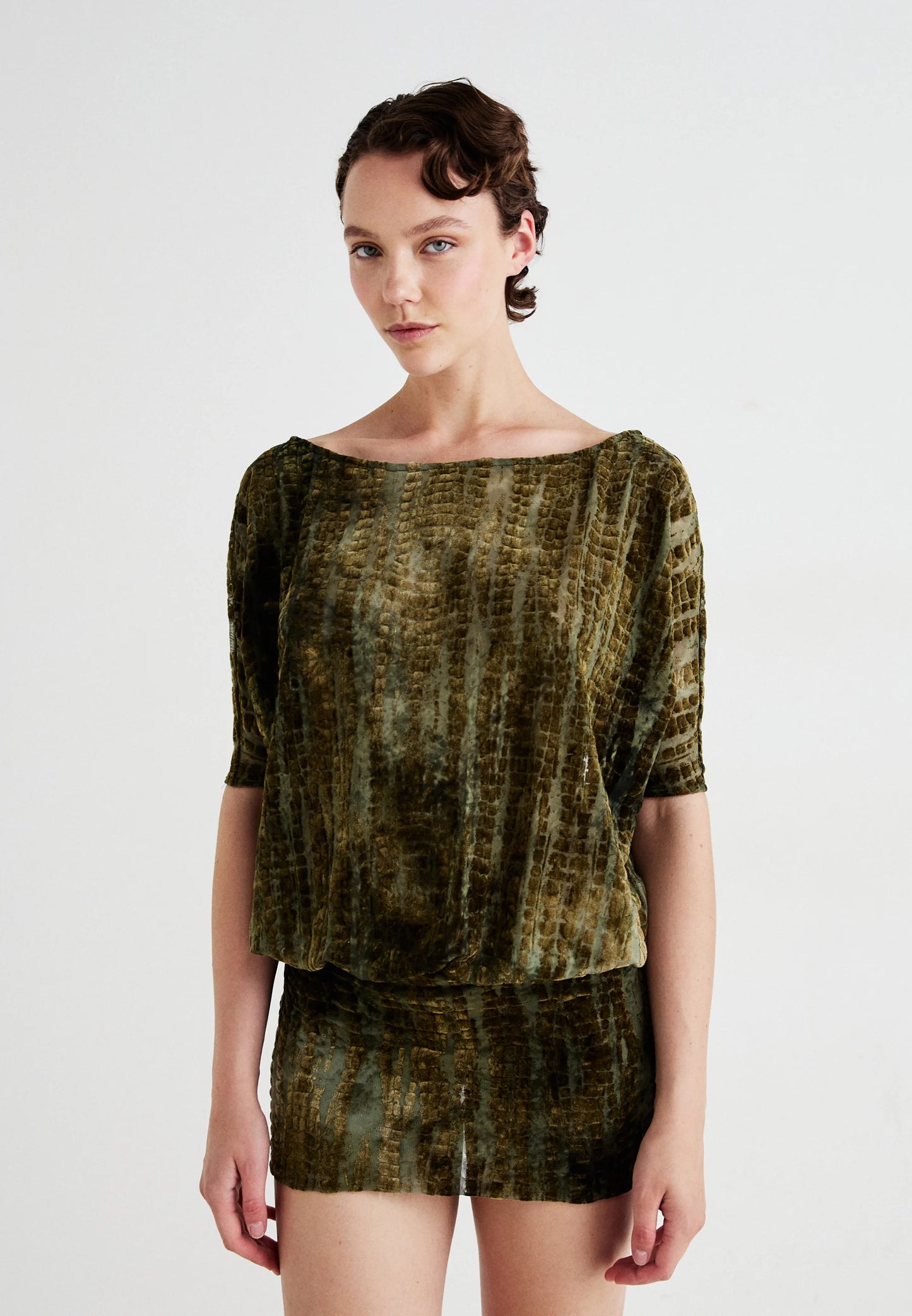 Serpente | Devore Mini Dress