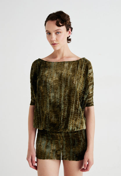 Serpente | Devore Mini Dress