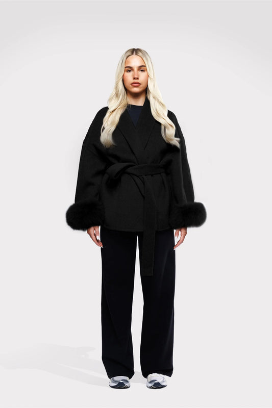Velluto | Wool Coat Black
