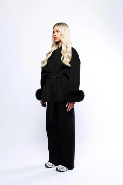 Velluto | Wool Coat Black