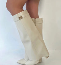 Beige Leather