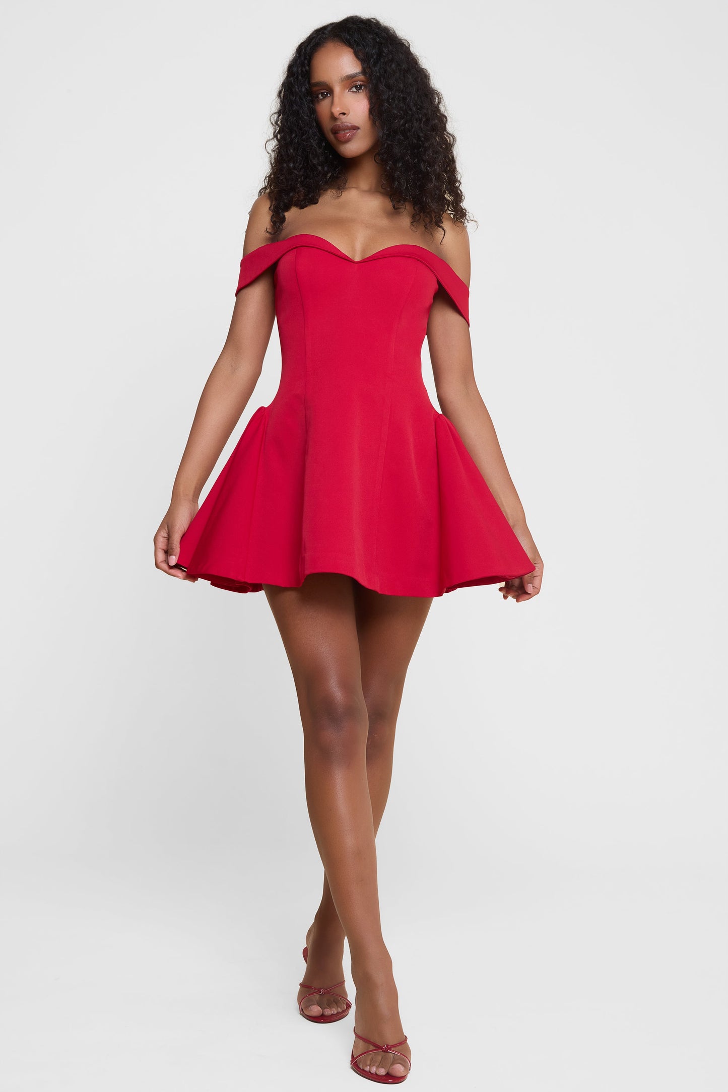 Rosso  - Babydoll Mini Dress