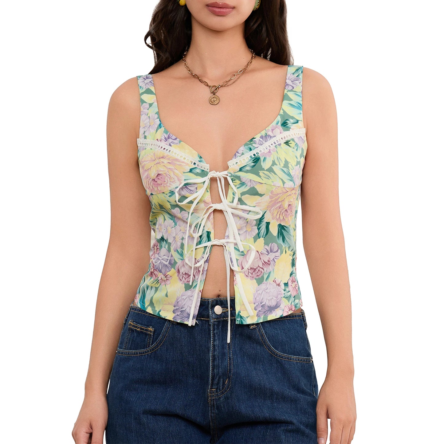 Fioritura Lace-Up | Lace-Up Top