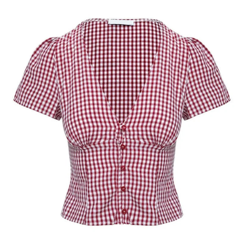 Primavera | Gingham Crop Top