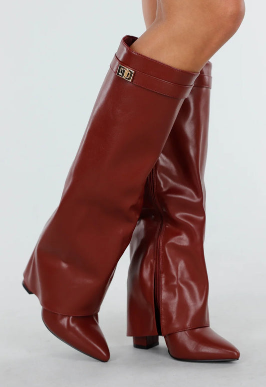 Squalo | Prestige Boots Red Leather