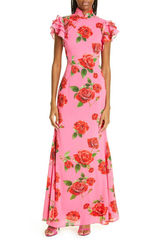Rafaella | Rose Print Maxi Dress