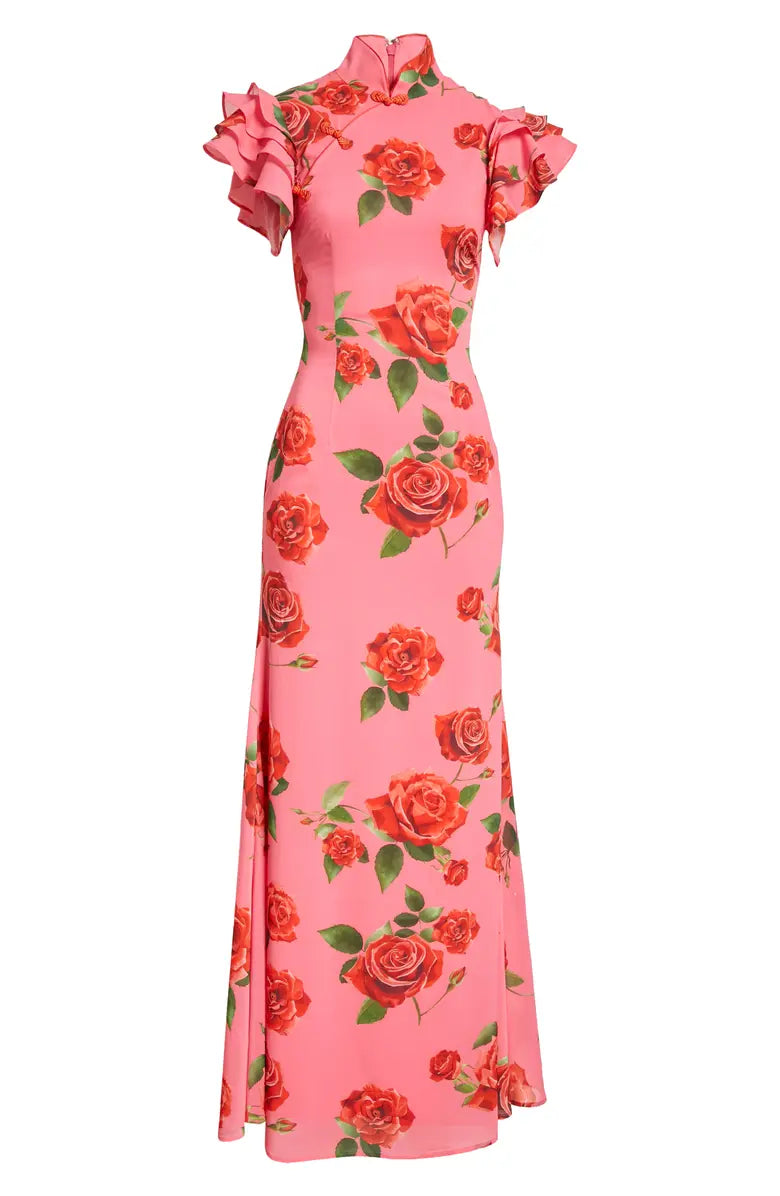 Rafaella | Rose Print Maxi Dress
