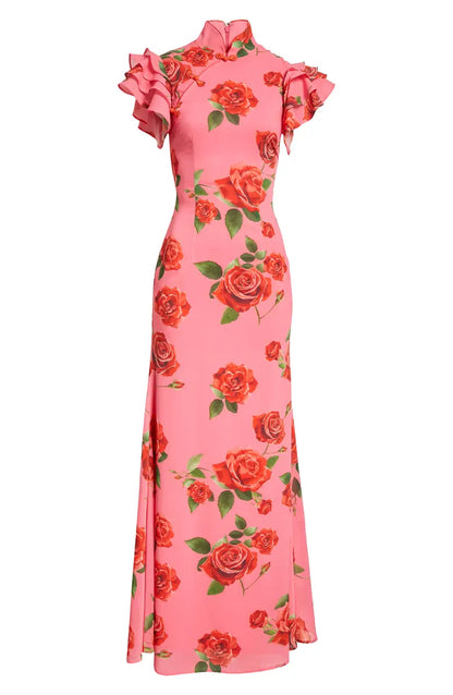 Rafaella | Rose Print Maxi Dress