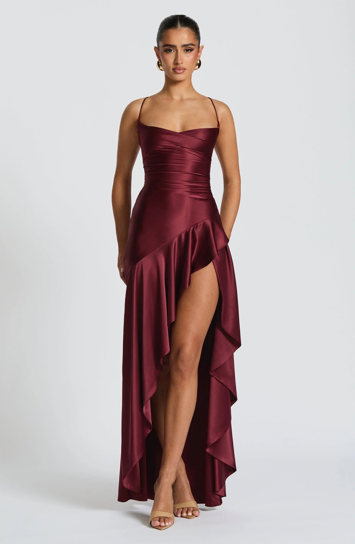 Zieta | Satin Maxi Dress