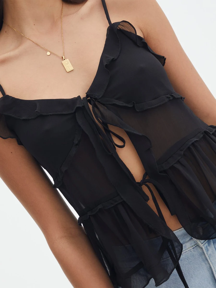 Top Fatato | Chiffon Blouse