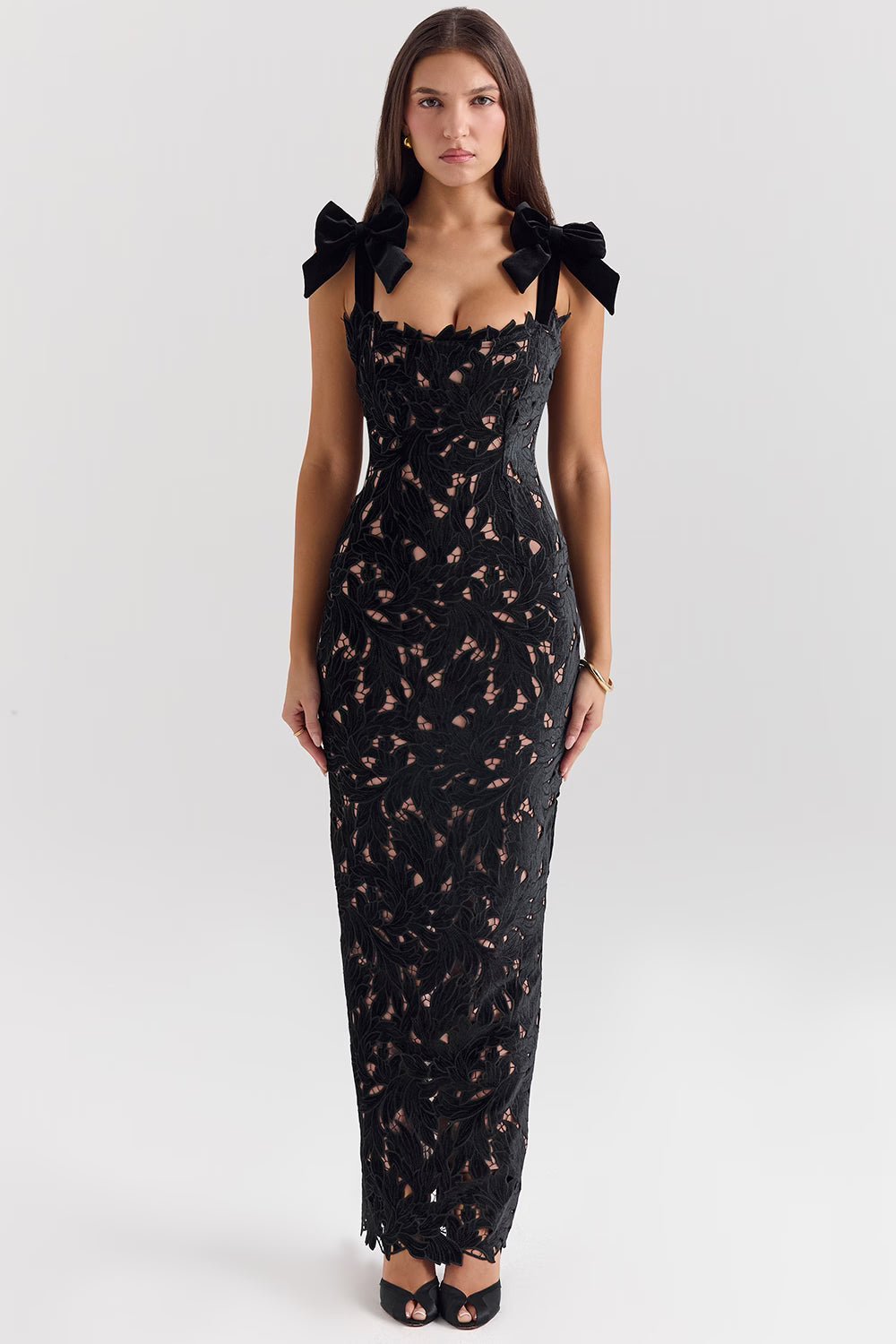 Carmine | Velvet Maxi Dress