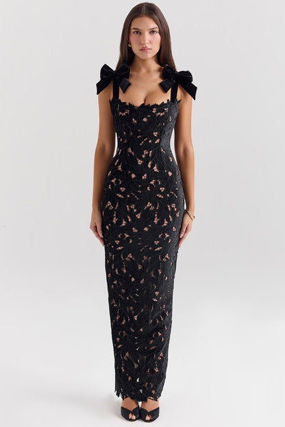Carmine | Velvet Maxi Dress