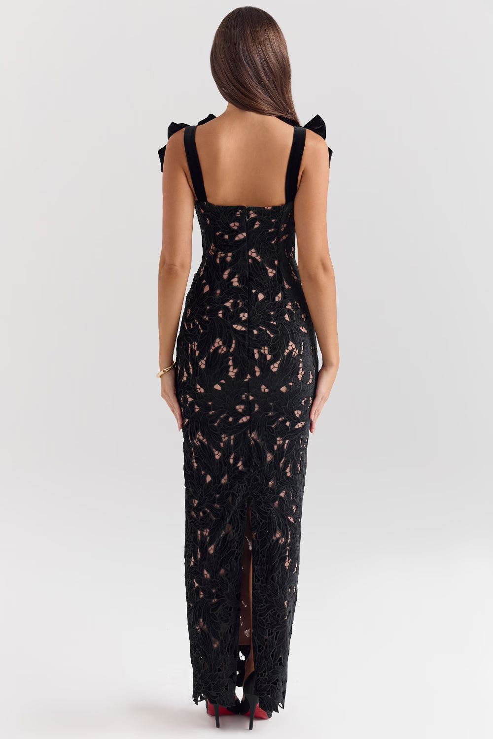 Carmine | Velvet Maxi Dress